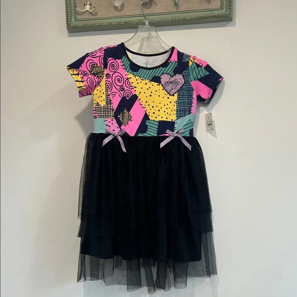 Sally Girl The nightmare before Christmas Kids Casual Dress Black Skirt xl new